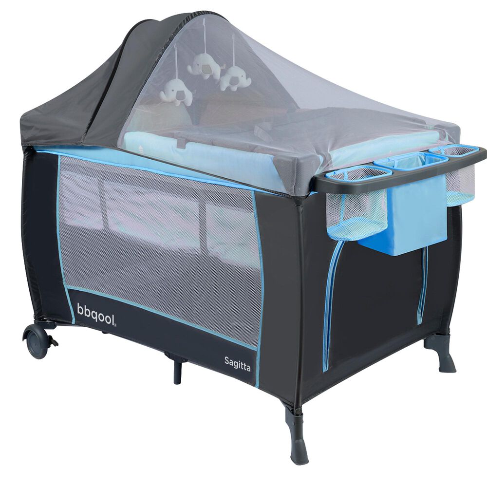 Cuna Playard Sagitta Blue image number 1.0